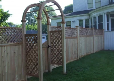 custom wood privacy fence