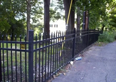 ornamental metal fence